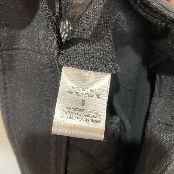 Theory Emmett Wide Leg Cropped Black Pants sz 6‎ - Picture 5 of 7